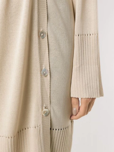 Shop Alcaçuz Nadir Knit Cardigan In Neutrals