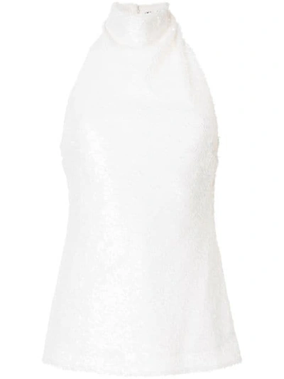 Shop Ellery Limogie Halterneck Top In White