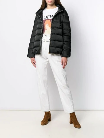 Herno Hooded Puffer Jacket In 9300 Black