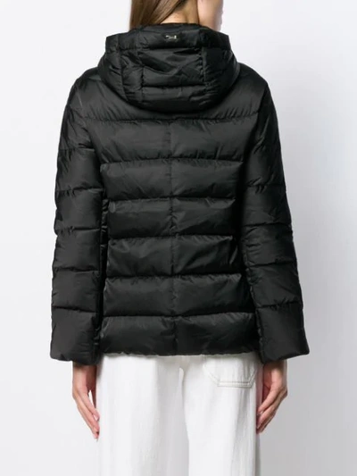Herno Hooded Puffer Jacket In 9300 Black