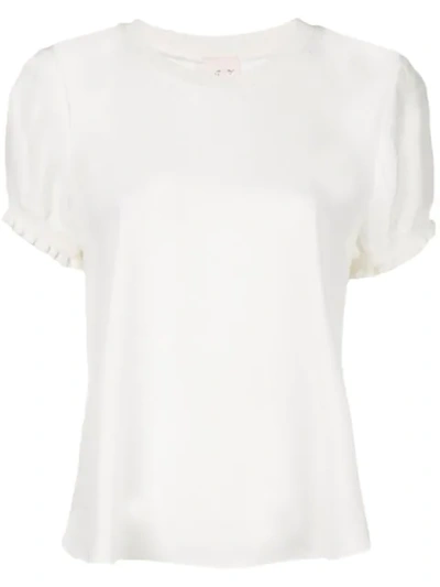Shop Cinq À Sept Relaxed-fit Lenny Top In White