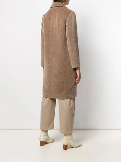 Shop Brunello Cucinelli Single Breasted Coat In Neutrals