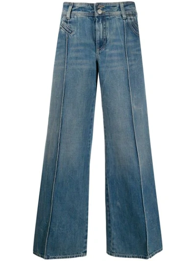 Shop Givenchy Wide-leg Jeans In Blue