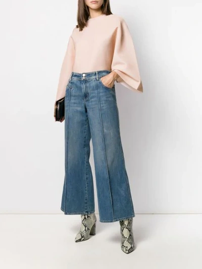 Shop Givenchy Wide-leg Jeans In Blue