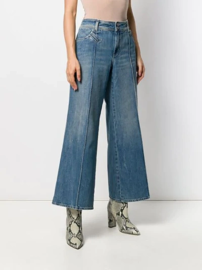 Shop Givenchy Wide-leg Jeans In Blue