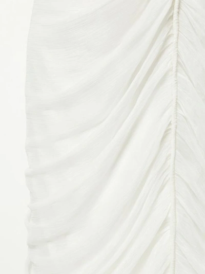 Shop Tiko Paksa Halterneck Draped Midi Dress - White