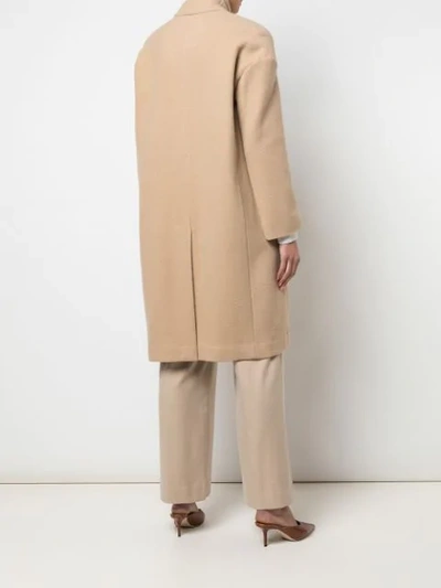 Shop Vince Oversized Cardi In Neutrals