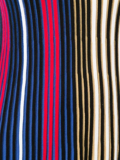 Shop Kenzo Striped Midi Dress In Multicolor