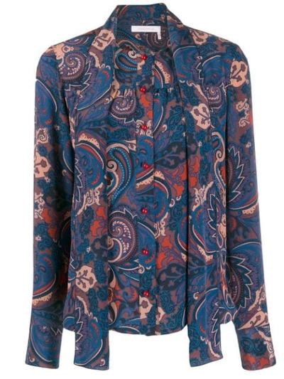 Shop See By Chloé Paisley Printed Shirt In Blue