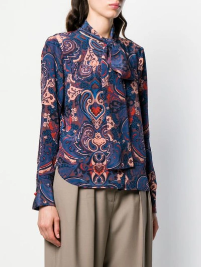 Shop See By Chloé Paisley Printed Shirt In Blue