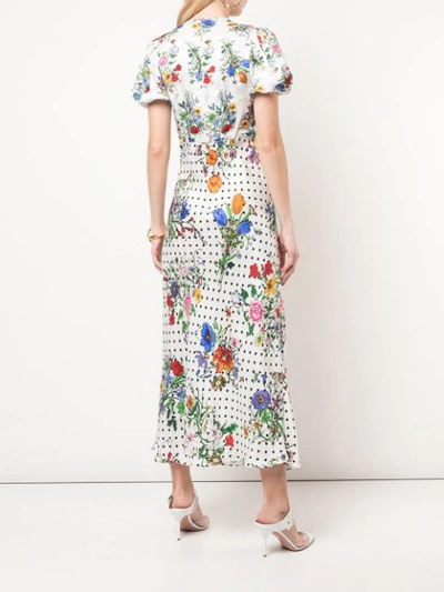 Shop Rixo London Stare Floral Dress In White