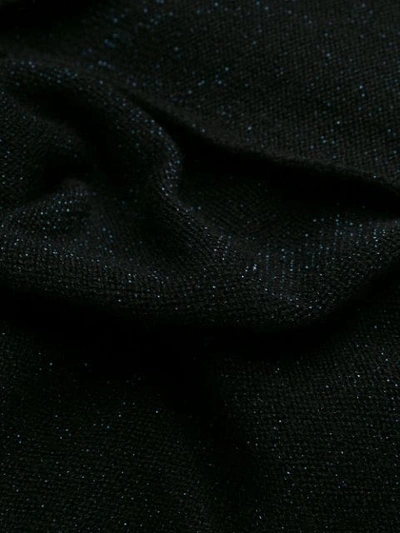 Shop Fabiana Filippi Loose Fit Knit Top In Black