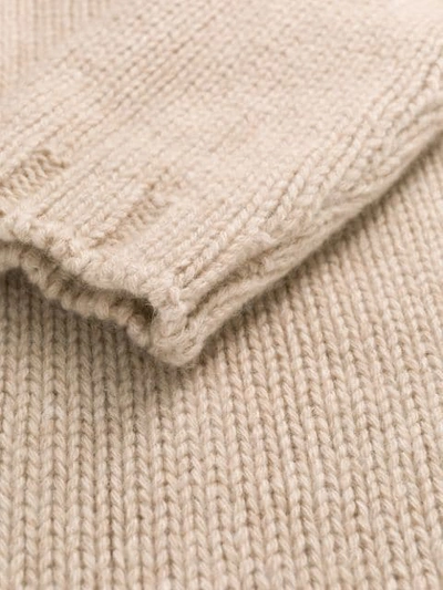 Shop Aragona Round Neck Jumper In Neutrals