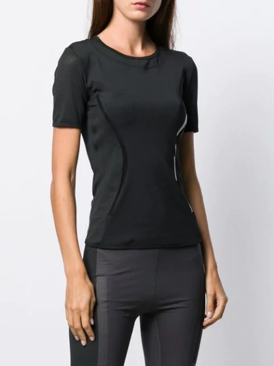 Shop Adidas By Stella Mccartney Logo Training T-shirt In Black