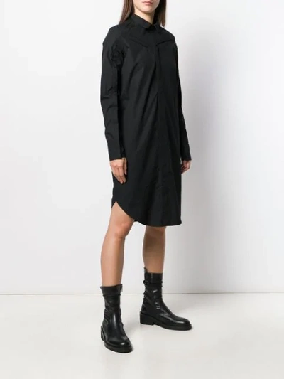 Shop A.f.vandevorst Doris Shirt Midi Dress In Black