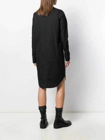 Shop A.f.vandevorst Doris Shirt Midi Dress In Black