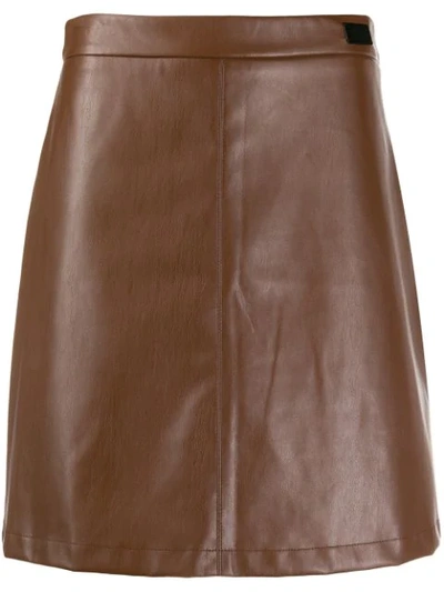 Shop Be Blumarine A-line Skirt In Brown