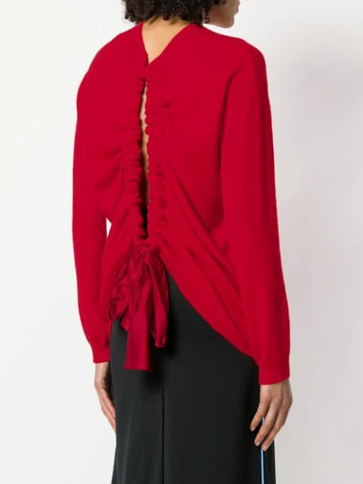 Shop Valentino Mock Neck Sweater - Red