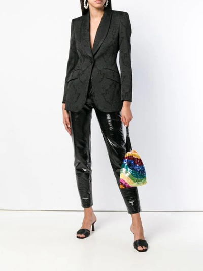 Shop Dolce & Gabbana Brocade Blazer In Black