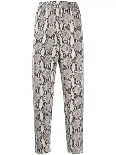 Shop A.l.c Elijah Snake-print Trousers In Neutrals