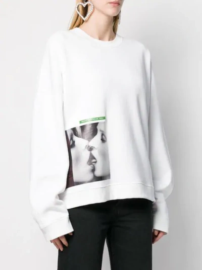 Shop Dsquared2 X Mert & Marcus 1994 Graphic Print Sweatshirt In White