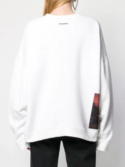 Shop Dsquared2 X Mert & Marcus 1994 Graphic Print Sweatshirt In White