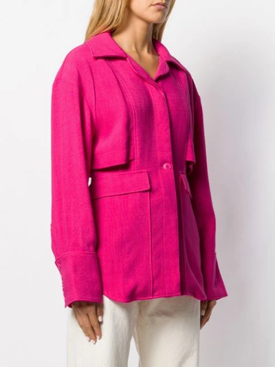 Shop Jacquemus Monceau Shirt In Pink