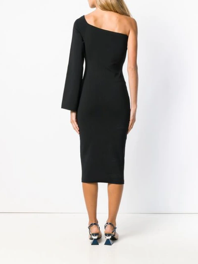 Shop Solace London One Shoulder Dress - Black