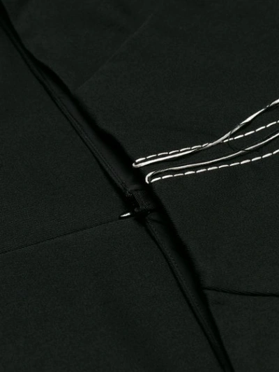 Shop Marni Overstitched Inverted Pleat Midi Skirt - Black