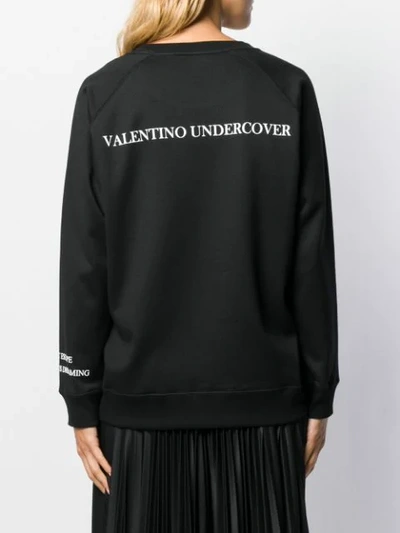 Shop Valentino X Undercover Printed Sweatshirt In Black