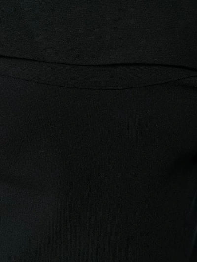 Shop Rick Owens Draped Side Slit Dress In Black