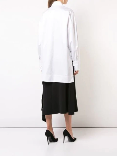 Shop Marina Moscone Oversized Shirt - White