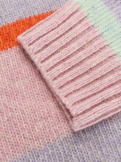 Shop Acne Studios Striped Jumper In Pink