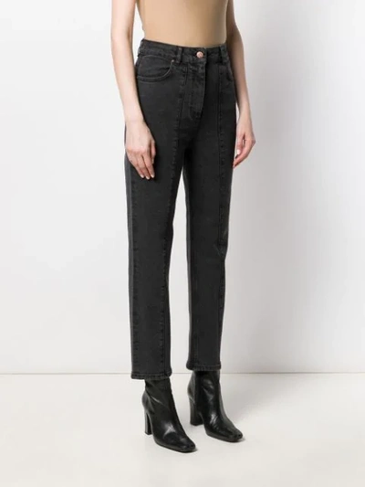 Shop Aalto High Waisted Jeans In Grey