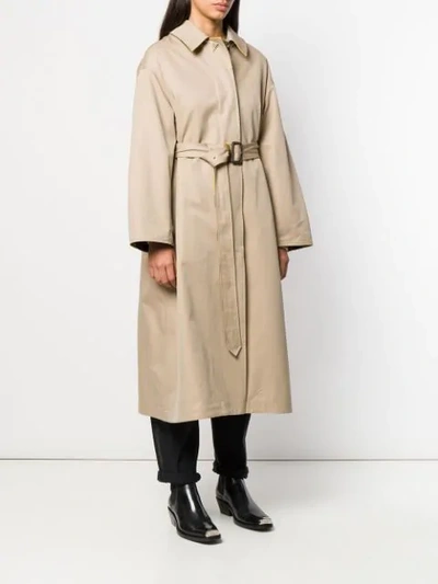 Shop Mackintosh Amulree Honey Cotton & Virgin Wool Oversized Reversible Trench Coat | Lm-1014r In Neutrals