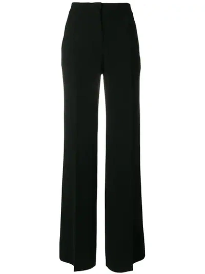 Shop Max Mara Flared Tailored Trousers In Black