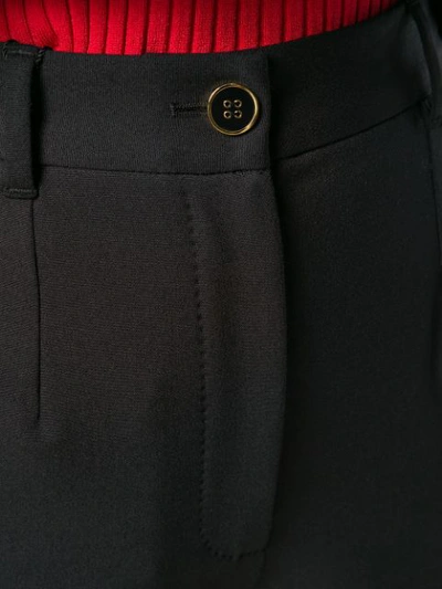 Shop Dolce & Gabbana Cropped Cigarette Pants In Black
