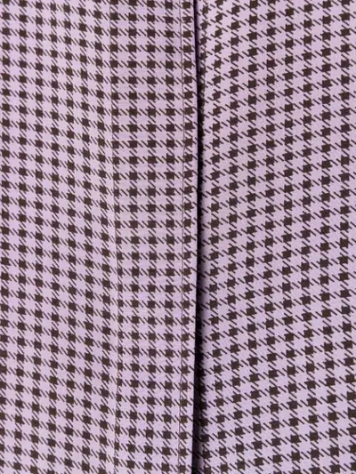 Shop Joseph Small Houndstooth Shirt In Purple