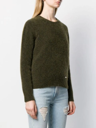 Shop Dsquared2 Ribbed Knit Sweater In 710 Verde