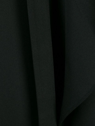 Shop Alexander Mcqueen Pussy-bow Asymmetric Dress In Black
