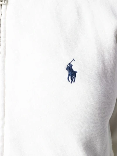 Shop Polo Ralph Lauren Logo Hoodie In White