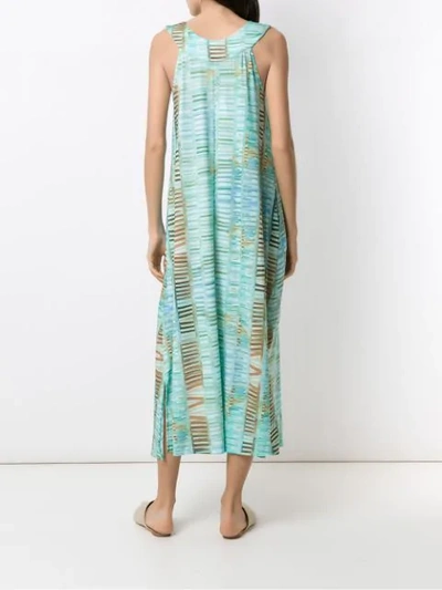 Shop Lygia & Nanny Manati Print Dress In Green