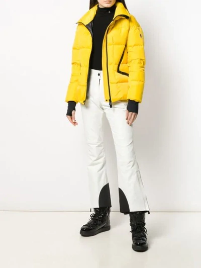 Shop Moncler Padded Jacket In Yellow
