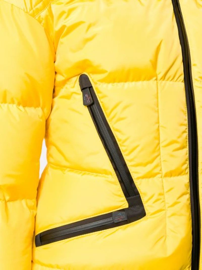 Shop Moncler Padded Jacket In Yellow