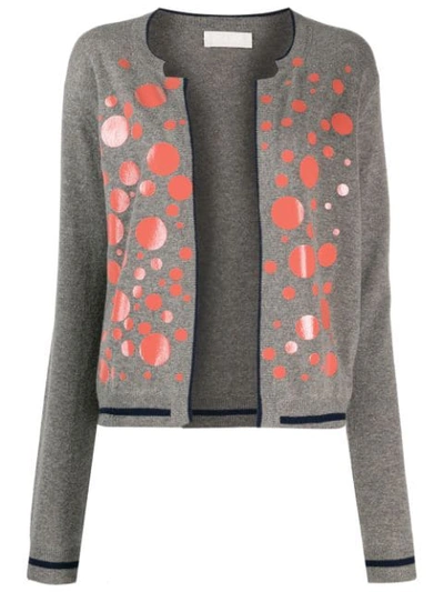 Shop Rohka Spotted Cardigan In Grey