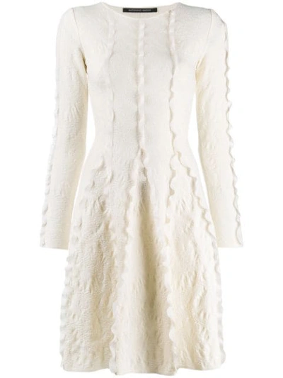 Shop Antonino Valenti Short Flared Dress In White