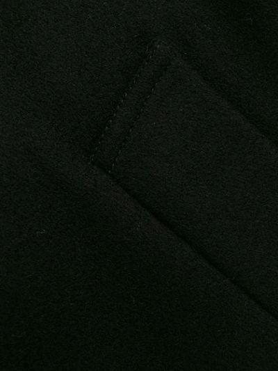 Shop Apc Belted Coat In Black