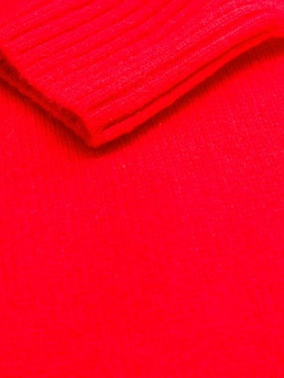 ALLUDE CREW-NECK CASHMERE SWEATER - 红色