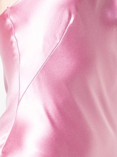 Shop Galvan Roxy Asymmetrical Dress In Pink