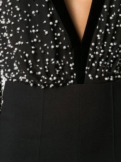 Shop Givenchy Embellished V-neck Jumpsuit In Black